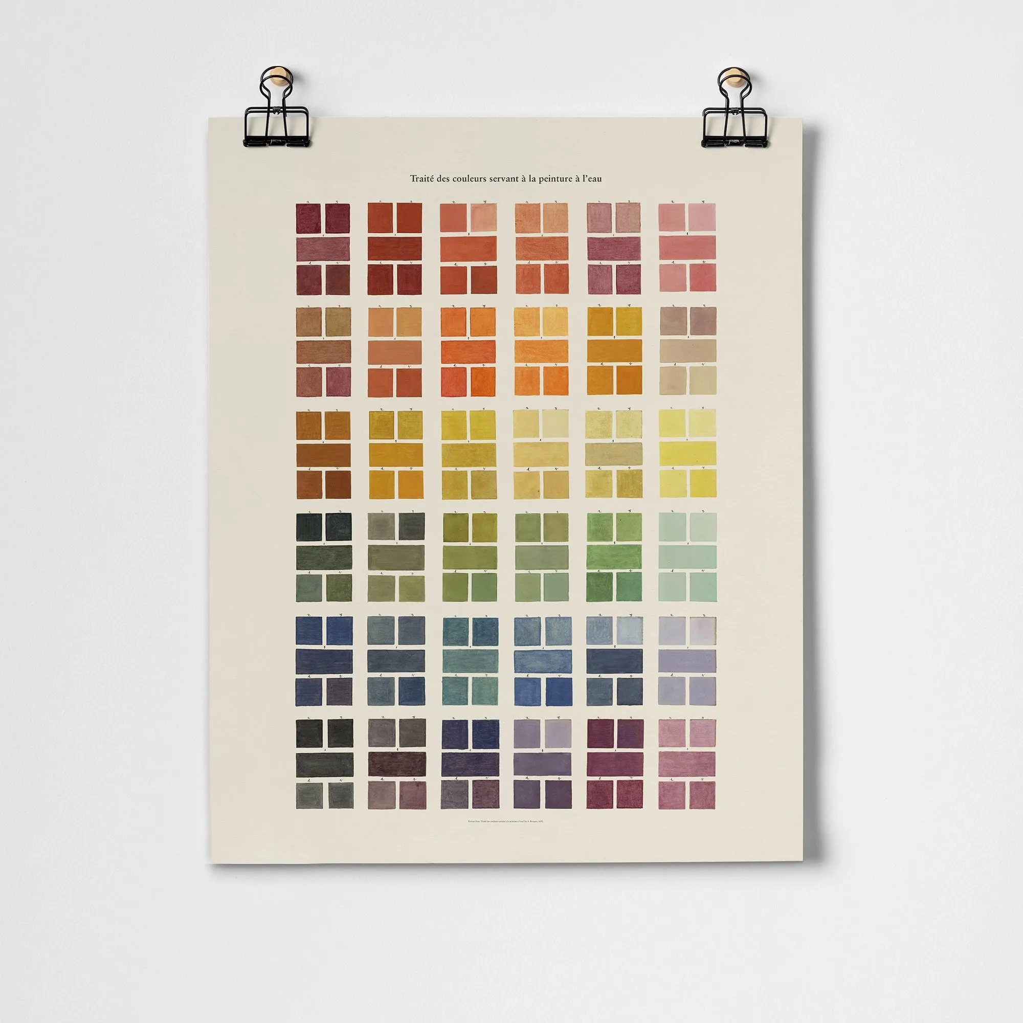 Watercolour Swatches Fine Art Print - Unframed 18 x 24 inches