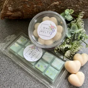 Wax Melts - snap bars and heart shapes in pot all beautifully fragranced