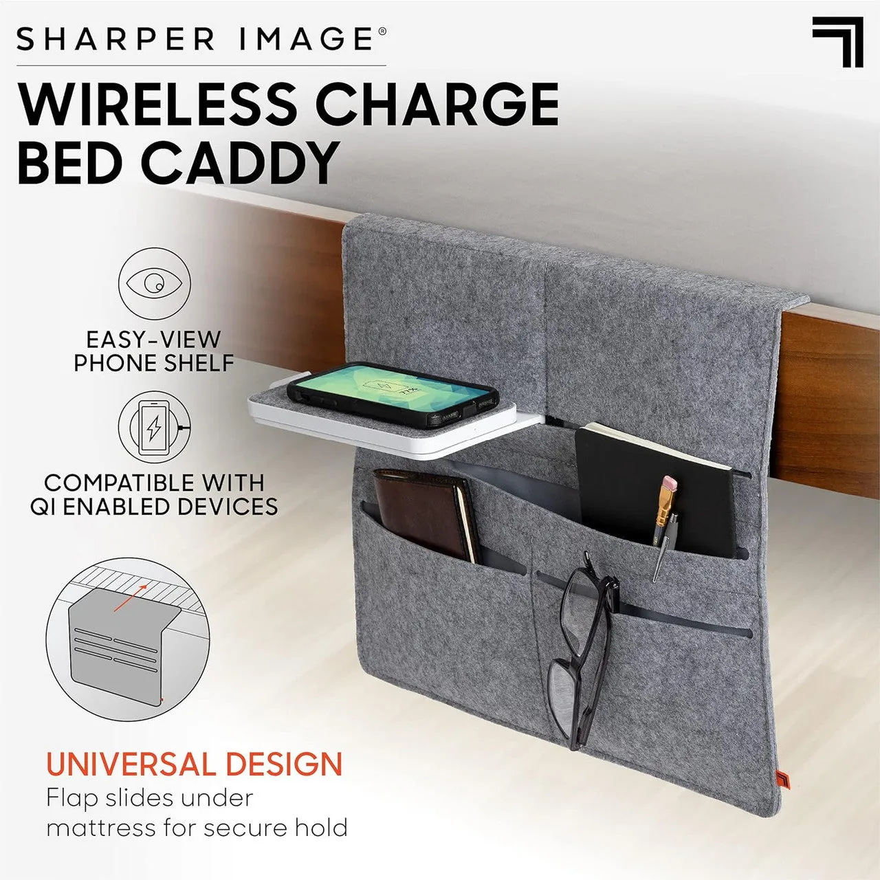 Wireless Charging Bedside Caddy Ha-23