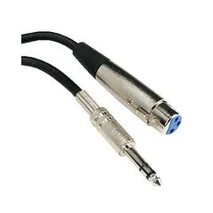 XLR Female to 1/4 Inch TRS/Stereo Male Audio Cable, 10 foot